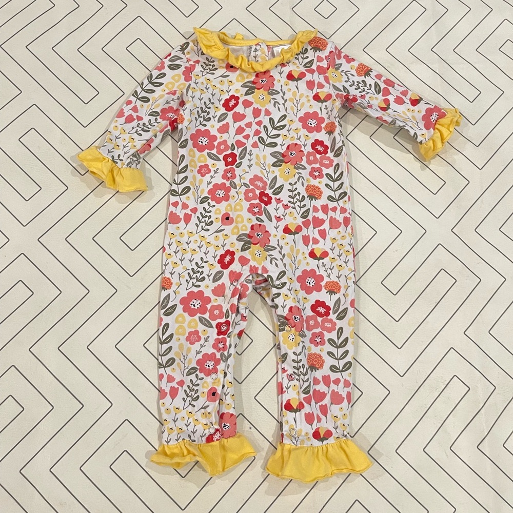 Stitchy Fish Floral One Piece Outfit